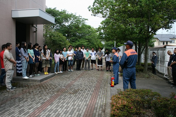 国際交流会館消防訓練