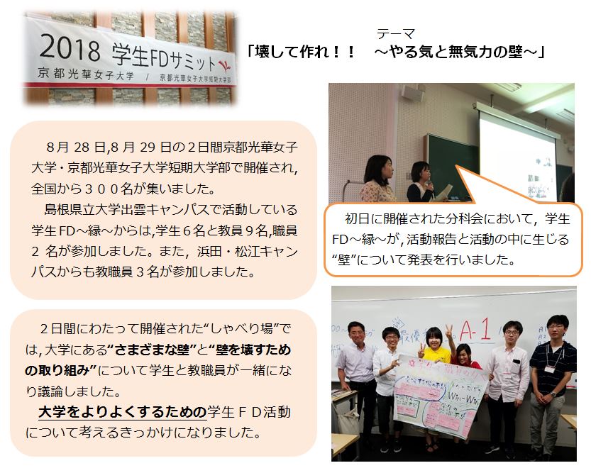 “学生FDサミット2018夏”に参加してきました1