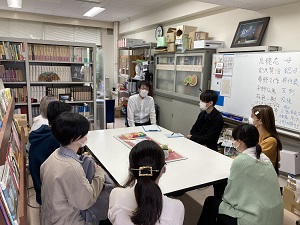 研究室訪問の風景