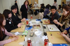 韓国釜山青年訪日研修団と松江キャンパス学生との交流会1