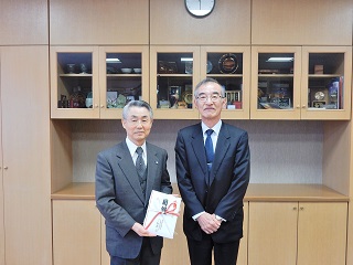 本田学長と佐藤理事長