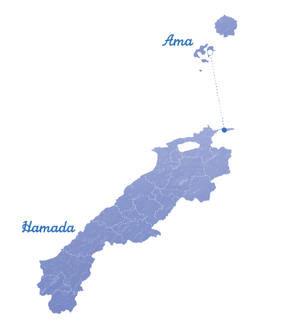 島根県の地図